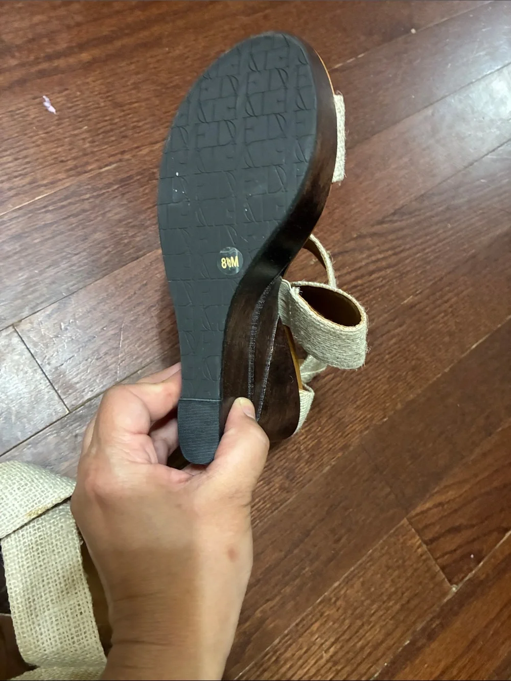 Diane Von Furstenberg Cream Woven Strappy Block Heel Sandals